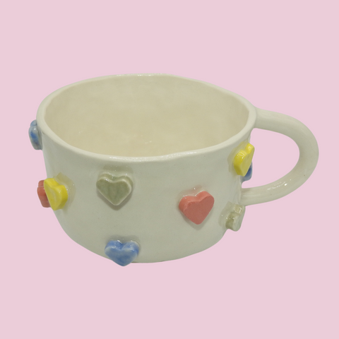 candy heart mug